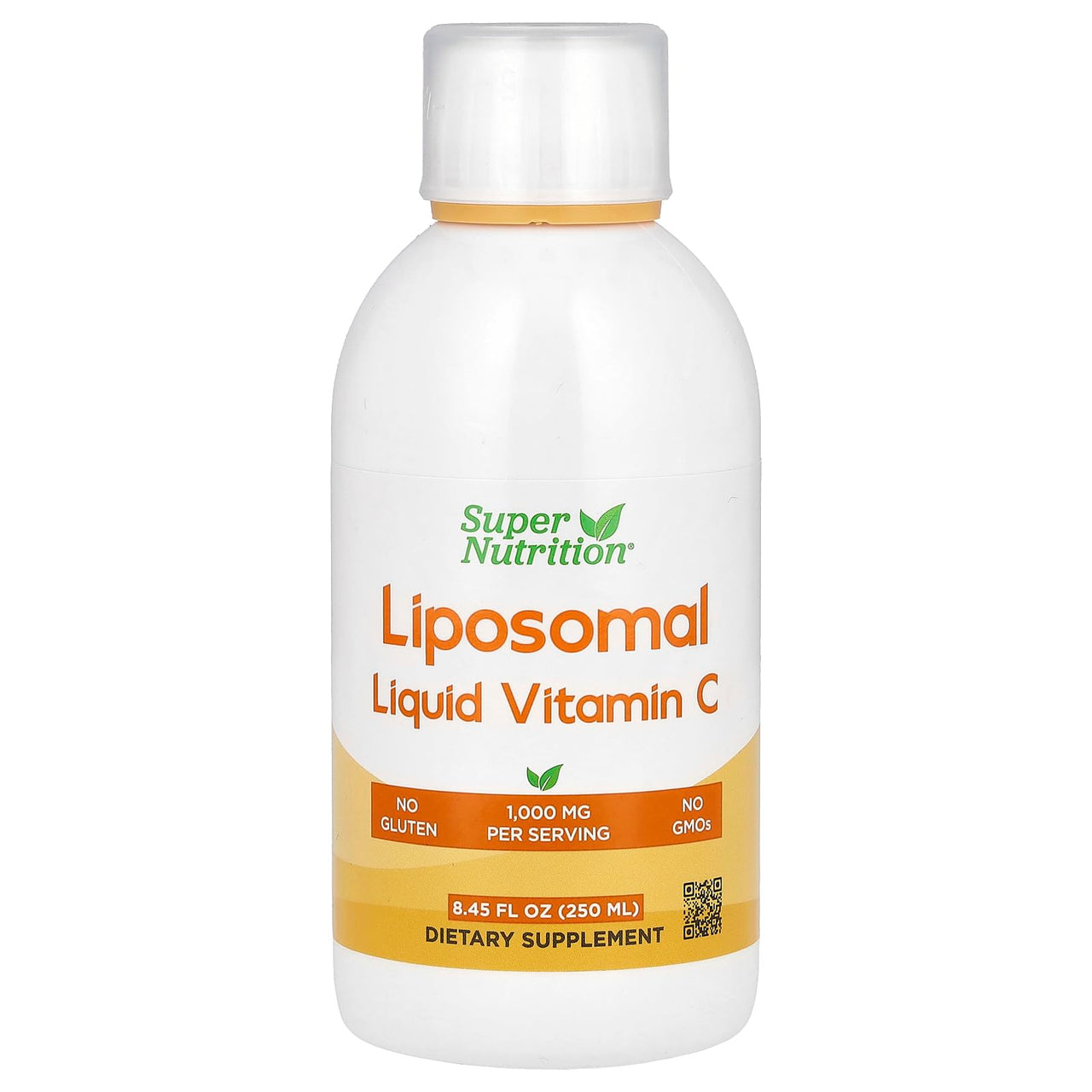 Super Nutrition, Liposomal Liquid Vitamin C, Unflavored, 1,000 mg, 8.45 fl oz (250 ml)