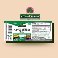 Thumbnail for Nature's Answer Ashwagandha Root | Herbal Supplement Maintain Healthy Immune Function | Supports Body Against Stress | Gluten-Free, Alcohol-Free & Vegan 2oz