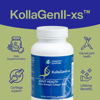 Thumbnail for Longevity by Nature Extra Strength KollaGen II-XS- Collagen Type II with Hyaluronic Acid, Chondroitin, and Glucosamine â€“ Joint Support, 120 Capsules.
