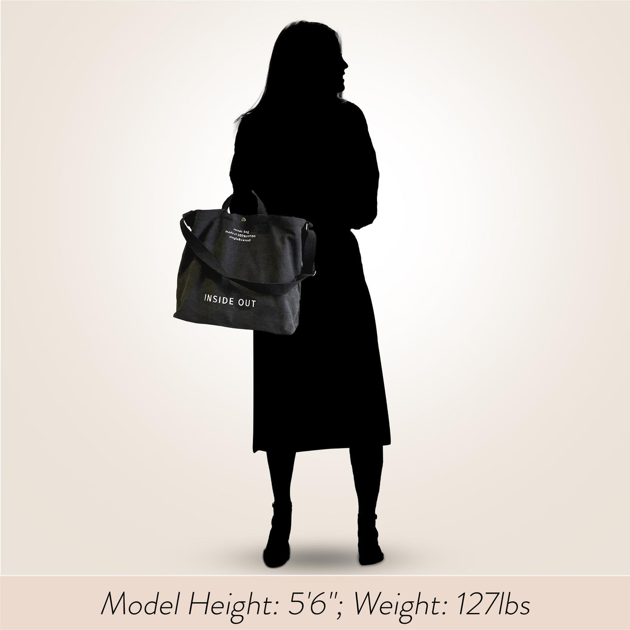 Large Tote Bag for Women, Canvas Bag Women Gift, Fashion Crossbody 16oz Cotton Bag, Large Capacity Shoulder Bag