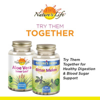 Thumbnail for Nature's Life Aloe Vera Inner Leaf | Skin Health, Digestive Support & Regularity Formula | with Fennel | Non-GMO & Vegan | No Fillers | 100 Veg Caps