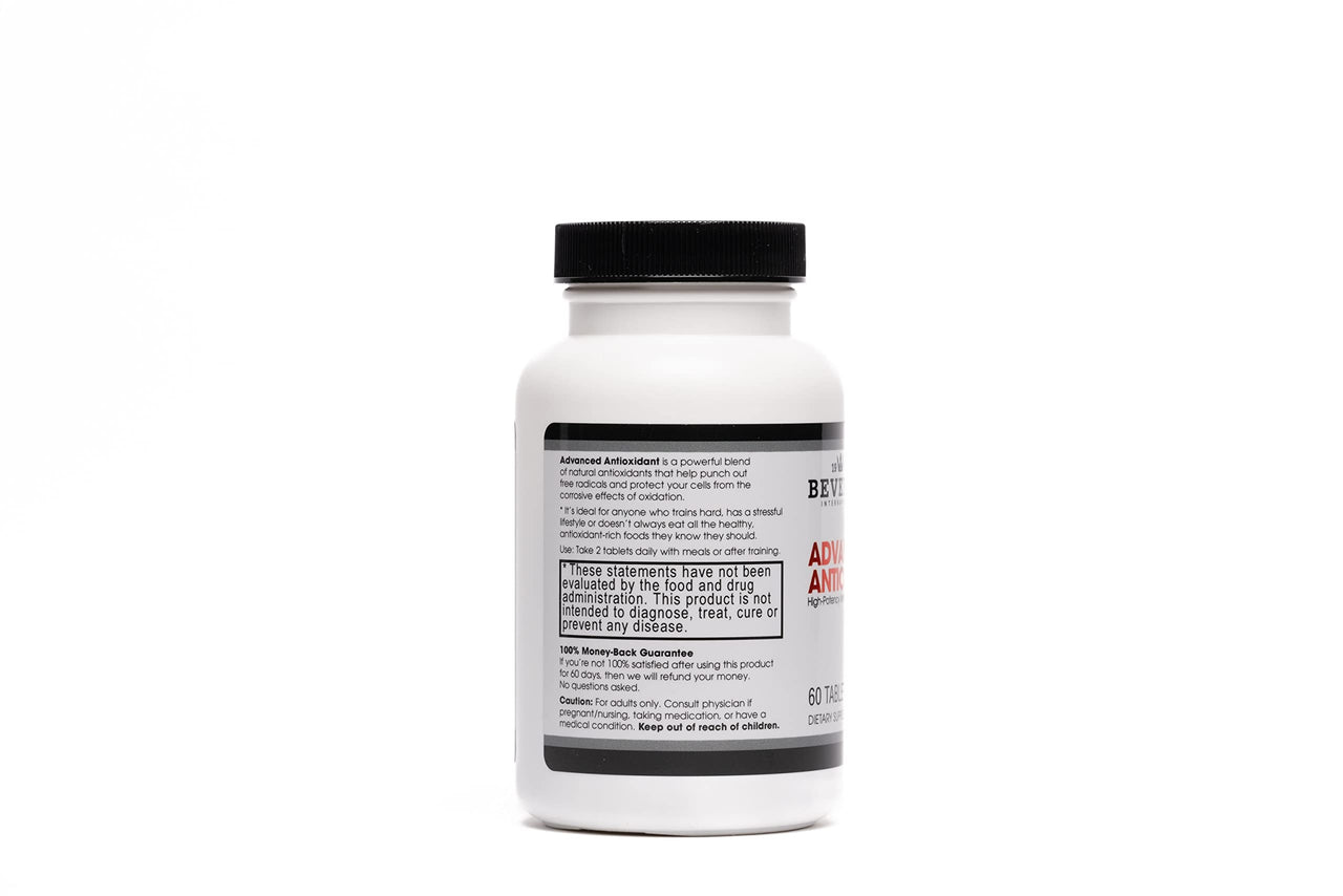 Beverly International Advanced Antioxidant, 60 Tablets. High Potency Anti-Aging Formula. Powered by Vitamins A, C, E, and Selenium. Combat Cell Oxidation.