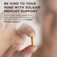 Thumbnail for Solgar Memory Support Brain Dietary Supplement for Memory and Focus, Clinically Studied Nutricog, Vitamin D & Huperzine-A, Nootropic Brain Health Supplement, Healthy Aging Support, 30 Servings