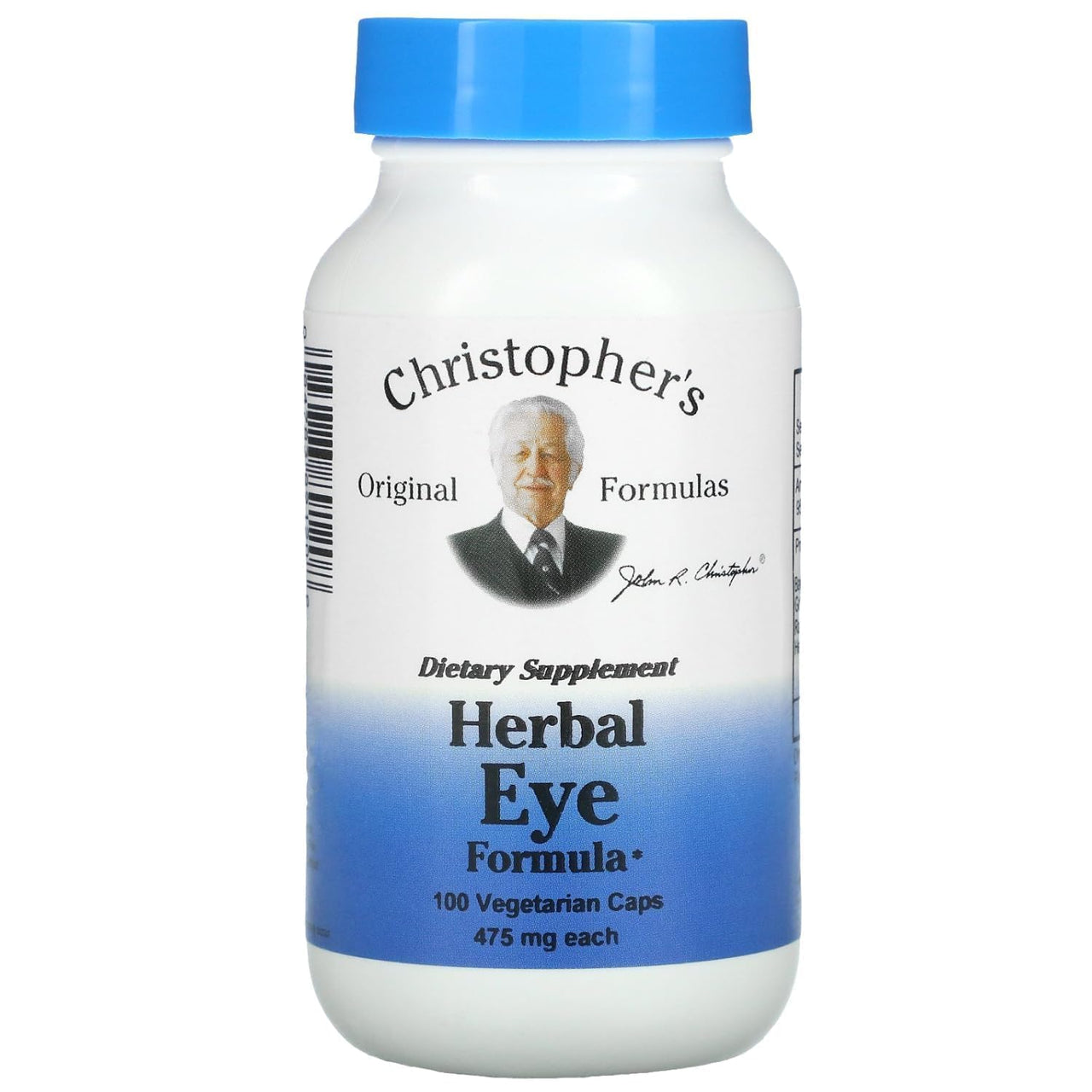 Christopher's Original Formulas Herbal Eye Formula - Eye Vitamins for Sight Care - Natural Eye Support Supplement with Whole Food Herbs for Optimal Visual Acuity