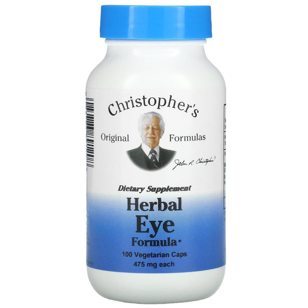 Christopher's Original Formulas Herbal Eye Formula - Eye Vitamins for Sight Care - Natural Eye Support Supplement with Whole Food Herbs for Optimal Visual Acuity