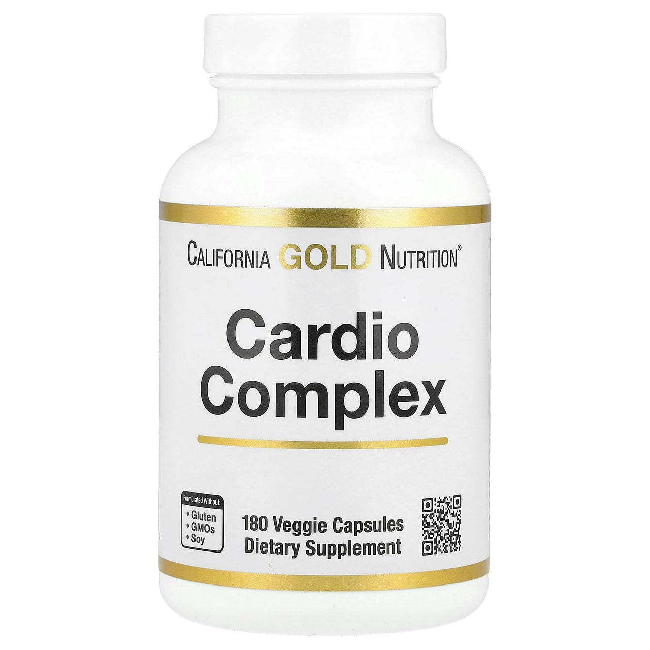 California Gold Nutrition Cardio Complex with CardioAmino Blend, CardioPhyto Blend and Coenzyme Q10, 180 Veggie Capsules