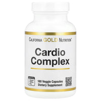 Thumbnail for California Gold Nutrition Cardio Complex with CardioAmino Blend, CardioPhyto Blend and Coenzyme Q10, 180 Veggie Capsules