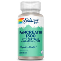 Thumbnail for SOLARAY Pancreatin 1300, Pancreatic Digestive Enzymes with Protease, Amylase and Lipase, Plus Papain - Digestion Health Support, Lab Verified, 60 Day Guarantee, 90 Servings, 90 VegCaps