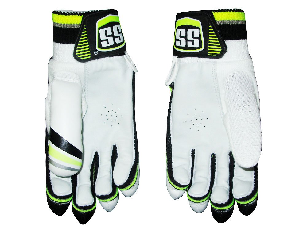 SS Cricket Batting Gloves Deluxe by Sunridges (Men Right Handed, Deluxe)