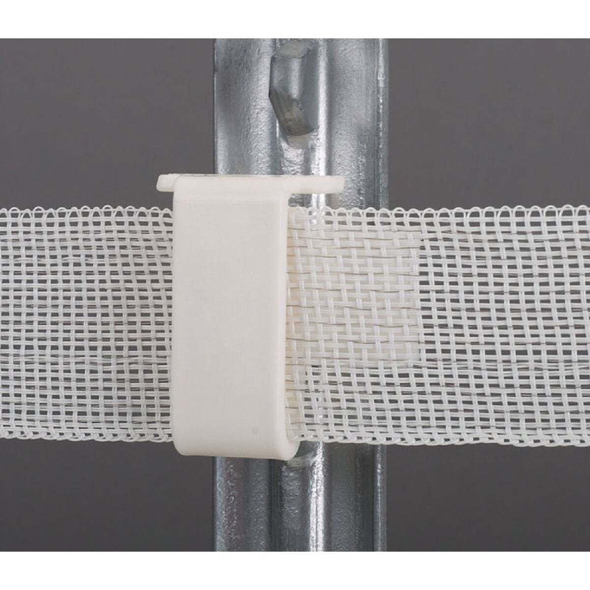 Dare 2334-25W Snap-On White Polyethylene Electric Fence Insulator (25-Pack)