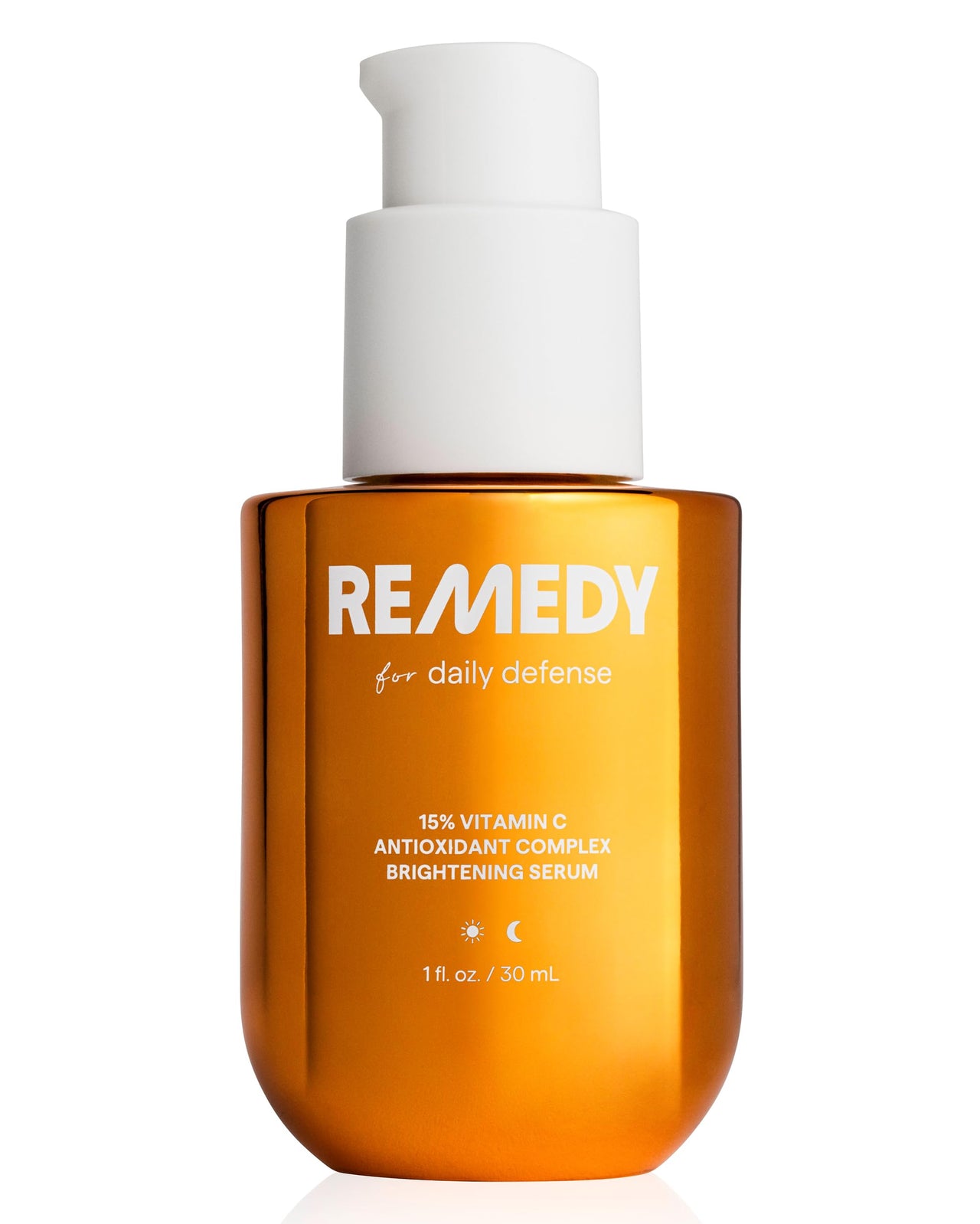 Remedy for Daily Defense | 15% Vitamin C Complex Brightening Serum | Stabilized Vitamin C with Next-Gen Antioxidants, Ferulic Acid, Ectoin | Fragrance Free | By Dermatologist Dr. Shah | 1 Fl Oz