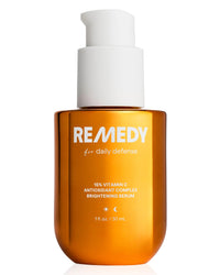 Thumbnail for Remedy for Daily Defense | 15% Vitamin C Complex Brightening Serum | Stabilized Vitamin C with Next-Gen Antioxidants, Ferulic Acid, Ectoin | Fragrance Free | By Dermatologist Dr. Shah | 1 Fl Oz