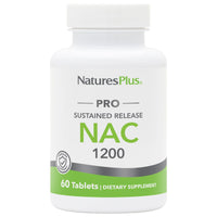 Thumbnail for NaturesPlus PRO NAC 1200 mg - 60 Tablets - Crucial for Replenishing Glutathione - Non-GMO, Vegan & Gluten Free - 30 Servings