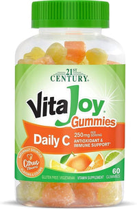 Thumbnail for 21st Century VitaJoy Daily C 250 mg Gummies, Citrus, 60 Count