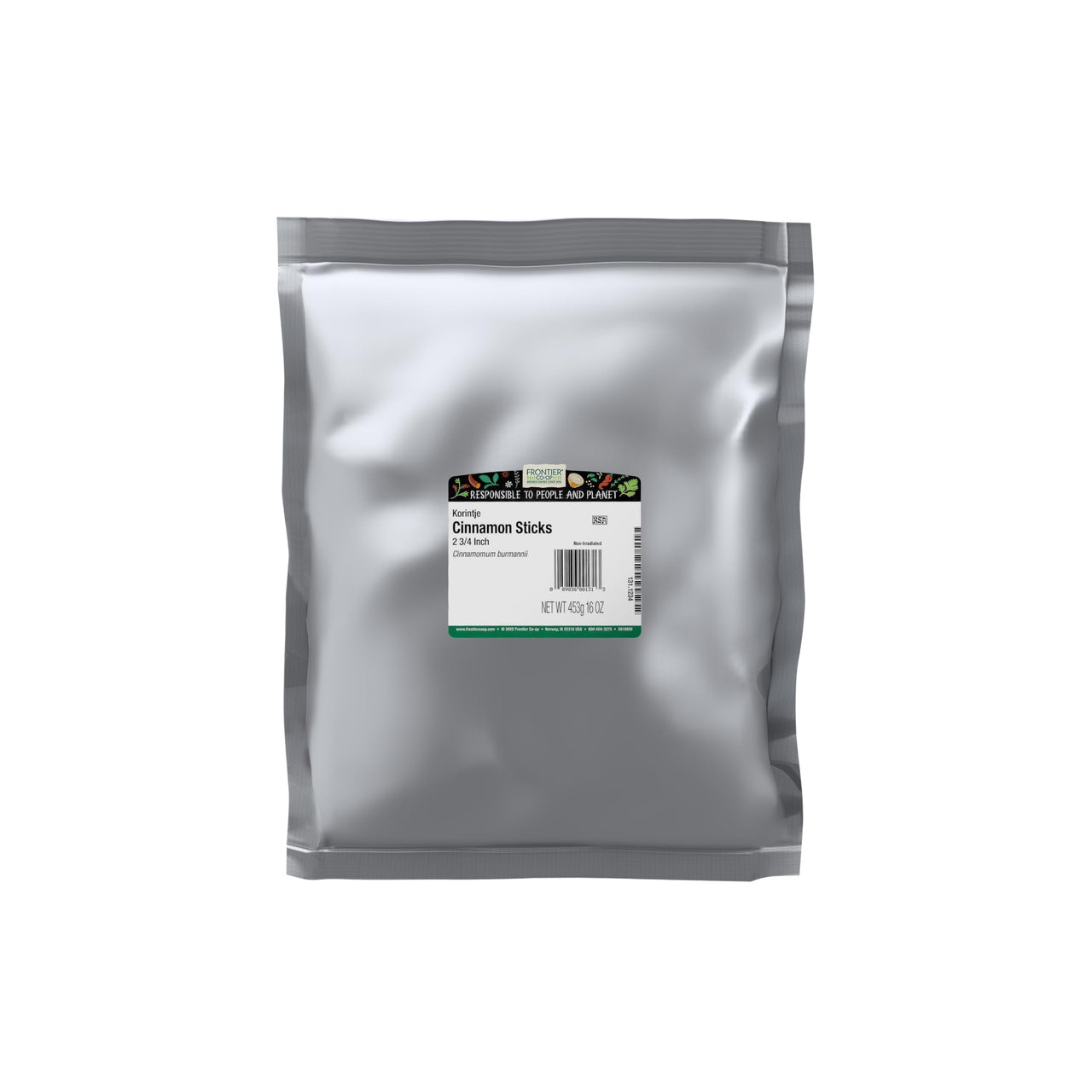 Frontier Co-op Korintje Cinnamon Sticks, 16 Oz, Bulk Bag - For Craft Use, Mulled Drinks and Teas