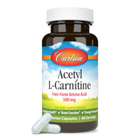 Thumbnail for Carlson Labs Acetyl L-Carnitine, 500mg, 60 Capsules