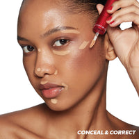 Thumbnail for TIRTIR Glide&Hide Blurring Concealer - Creamy texture, Conceals dark circles and wrinkles, Dual formula (liquid tip & balm stick), Long-lasting wear, Korean Makeup, #4.5N, 0.28 Oz