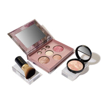 Thumbnail for LAURA GELLER NEW YORK Baked Starter Kit: Porcelain - Best of the Best Full Face Palette + Baked Balance-n-Brighten Powder Foundation + Retractable Angled Kabuki Brush Set