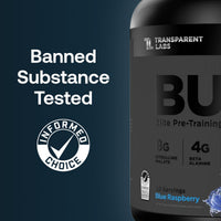Thumbnail for Transparent Labs Bulk Black Pre Workout - Clinically Dosed, Sugar Free Preworkout for Men and Women with Beta Alanine Powder, Citrulline Malate, & Caffeine - 30 Servings, Cherry Kiwi