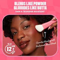 Thumbnail for NYX PROFESSIONAL MAKEUP Buttermelt Powder Blush, Fade and Transfer-Resistant Blush, Up to 12HR Make Up Wear, Vegan Formula - Sooner The Butta