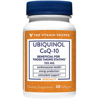Thumbnail for The Vitamin Shoppe Ubiquinol CoQ-10 100mg Beneficial for Those (30 Softgels)