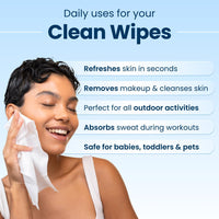 Thumbnail for Clean Skin Club XL Premium Face Wipes, Extra Moist Makeup Removing Towelettes, Facial Cleansing Cloth, Fragrance Free, No Alcohol or Chemicals, (30 Ct, 1 Pack)