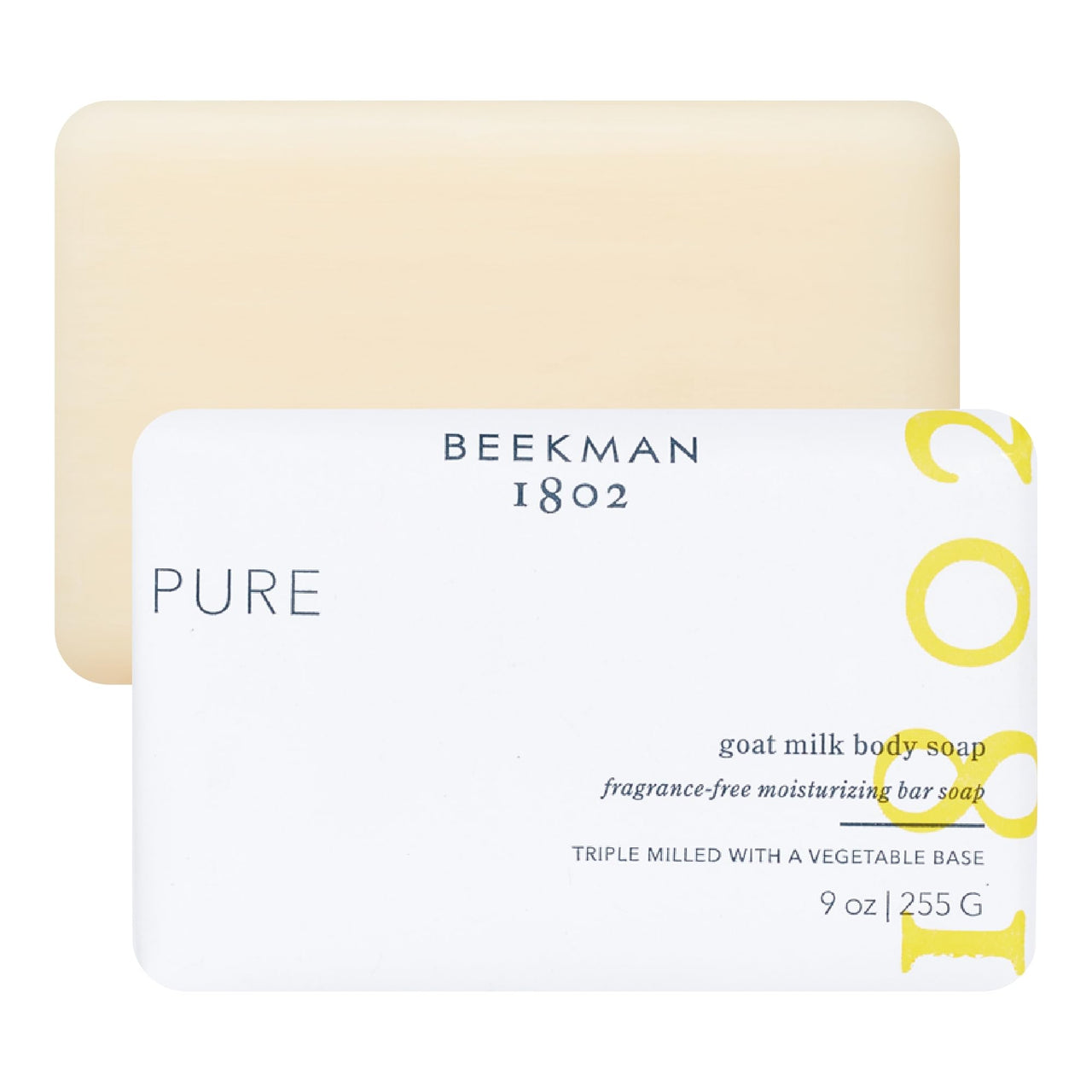Beekman 1802 Goat Milk Soap Bar with Botanical Oils & Shea Butter - 9 oz - Gently Moisturizes, Exfoliates, and Nourishes for Soft, Healthy Skin - Cruelty-Free