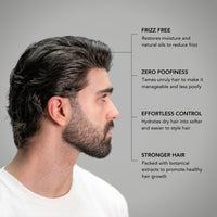 Thumbnail for BLUMAAN Hydrating Hair Oil - Designed for Dry, Frizzy, Straight, or Curly Hair - 100% Natural Men's Hair Strengthening Oil - 60 ml / 2.0 oz
