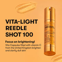 Thumbnail for VT COSMETICS Vita-Light Reedle Shot 100 Serum with Vitamin C Capsules & Vitamin E Microneedling Formula, Korean Skin Booster, 1.69 fl oz(50ml)