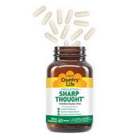 Thumbnail for Country Life Sharp Thought - Memory & Cognitive Support Supplement – Sharp-PS Gold Phosphatidylserine + DHA – Promotes Mental Clarity & Faster Recall – Gluten-Free, 60 Capsules