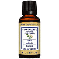 Thumbnail for The Vitamin Shoppe Frankincense Essential Oil 100% Pure - Meditative Calming Aromatherapy | Therapeutic Grade | 1 oz | Spiritual Wellness