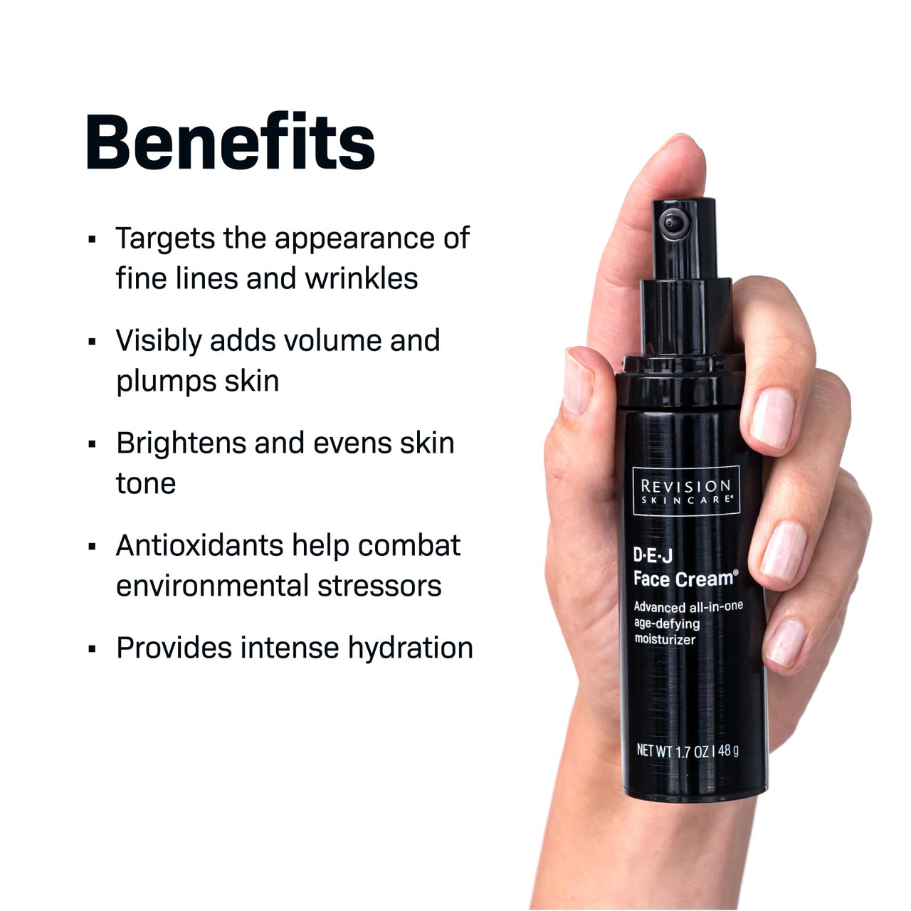 Revision Skincare D·E·J Face Cream®, Advanced Anti Aging Moisturizer, Lifting and Firming, Antioxidant Rich, 0.5 oz