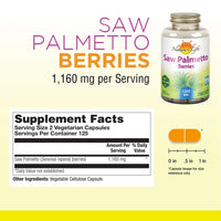 Thumbnail for Nature's Life Saw Palmetto Berries 1160 mg | Healthy Prostate, Urination Frequency & Hair Health Support | Non-GMO | 250 Vegetarian Capsules