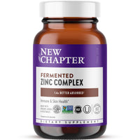 Thumbnail for New Chapter Zinc Supplement, Fermented Zinc Complex, ONE Daily for Immune Support + Skin Health, Mineral-Balancing Formula Rich in Copper, Easy to Swallow & Digest, 60 Count (2 Month Supply)