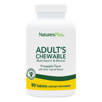 Thumbnail for NaturesPlus Adult's Chewable, Pineapple Flavor - 90 Tablets - Multivitamin & Mineral - Vegan, Gluten Free - 90 Servings