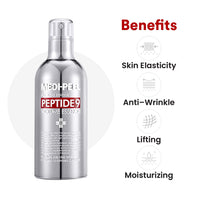 Thumbnail for Medi-Peel Peptide 9 Volume All in one Essence 3.38 fl.oz. / 100ml, Anti Wrinkle, Collagen Formula, Brightening Effect, Instant Hydration, Skin Firming, Anti-Wrinkle, Bubble Essence, Korean Skincare