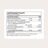 Thumbnail for THORNE - Advanced Iron Complex (Formerly Ferrasorb) - Complete Blood Support Formula* - Elemental Iron, Folate, B and C Vitamins for Optimal Absorption - Gluten, Dairy & Soy-Free - 60 Servings