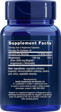 Thumbnail for Life Extension - Neuro-Mag, Magnesium L-Threonate Dietary Supplement 90 capsules