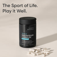 Thumbnail for Sports Research® Chelated Triple Magnesium Complex with Glycinate, Taurinate & Malate (Chelamax®) for Enhanced Bioavailability* - 300 mg per Serving, Non-GMO, Certified Vegan, 120 Veggie Capsules