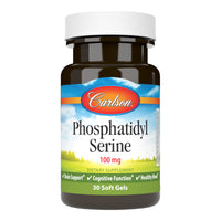 Thumbnail for Carlson - Phosphatidyl Serine, 100 mg, Non-GMO, Brain Function, 30 Softgels