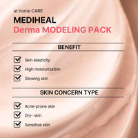 Thumbnail for Mediheal Derma Modeling Pack (Collagen) - Filling Elasticity For Glow Skin - Easy DIY Home Spa Kits, Hydrating Icy Jelly Mask For Skin Refreshment