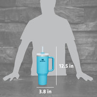 Thumbnail for Stanley Quencher H2.0 Tumbler with Handle and Straw 40 oz | Flowstate 3-Position Lid | Cup Holder Compatible for Travel | Insulated Stainless Steel Cup | BPA-Free | Pool