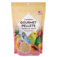 Thumbnail for LAFEBER'S Tropical Fruit Gourmet Pellets Pet Bird Food, No Added Sugar, Made with Non-GMO and Human-Grade Ingredients, for Parakeets (Budgies), 1.25 lb