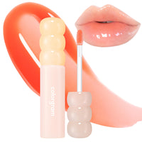 Thumbnail for COLORGRAM FRUITY GLASS GLOSS 02 CHEWY TANGERINE | Non-Sticky Glossy Lip Tint with Glass-Like Shine | Long-Lasting Hydrating Lip Gloss for Smooth & Plump Lips