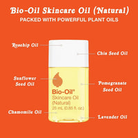 Thumbnail for Bio-Oil Natural Skincare Oil Serum, Face and Body Moisturizer with Chamomile, Rosehip, and Lavender Oil, for Scars, Stretch Marks, Sensitive Skin, All Skin Types, 0.85 Oz, Pack of 3