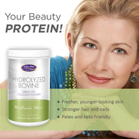 Thumbnail for LifeFlo Hydrolyzed Bovine Collagen, Grass Fed | Supports Vibrant Skin & Hair, Bone & Joint Health | 12.7oz, 60 Serv.