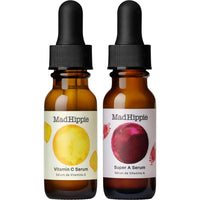 Thumbnail for Mad Hippie Travel Face Serum Set – Skin-Brightening Vitamin C + Firming Super A Retinol, Day & Night Dual Pack, 0.5 Oz Ea