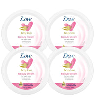 Thumbnail for Dove Nourishing Body Care, Face, Hand, and Body Beauty Cream for Normal to Dry Skin Lotion for Women with 24-Hour Moisturization, 4-Pack, 2.53 Oz Each Jar