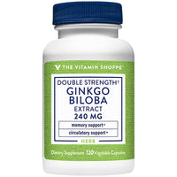 Thumbnail for The Vitamin Shoppe Ginkgo Biloba 240 MG - Memory Support, Mental Clarity & Circulation, Standardized Extract (120 Vegetable Capsules)