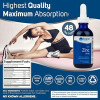 Thumbnail for Trace Minerals Ionic Zinc - Ionic Zinc Supplement for Immune Support - Digestion, Growth & Skin Health Support - Chloride & ConcenTrace - Highly-Absorbable Drops - 2 fl oz (48 Servings)